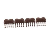 Beaupretty 4 Piezas Peine de masaje forma de nube scalp massager peine pequeño Peine de anchos masajeador del cuero cabelludo peine de sándalo para peine de masaje para