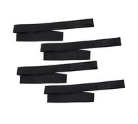 Beaupretty 4 Piezas Peluca Banda Elástica Banda De Ahorro Correas Para Peluca Bollos Lazo De Pelo De Murciélago Atar Bandas De Peluca Ajustables Para Hacer Pelucas Cuello Neto Poliéster Black