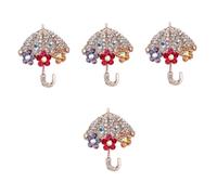 Beaupretty 4 Piezas Pin Broche Metálico Creativo Sombreros y Trajes Accesorio Decorativo Femenino