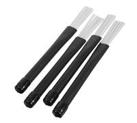 Beaupretty 4 Piezas Pinceles de Nylon para Percusión Diseñados para Músicos Compatibles con Diversos Tipos de Tambores Accesorios Portátiles y Reutilizables para Práctica y Presentaciones