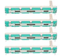 Beaupretty 4 Piezas Potenciómetro Doble Lineal para Mezcla y Atenuación Deslizador Recto para Equipo Música Control Volumen y Sintonización Estéreo Profesional