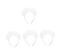 Beaupretty 4 Piezas tiara de sirvienta diadema banda para el cabello tocado de mucama accesorios de cosplay de sirvienta Venda tocado de fiesta cintas para el pelo el plastico