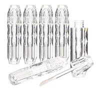 Beaupretty 4 Piezas Tubos De Brillo Labial Transparentes Vacíos Para Bálsamo Labial Con Varita Tubos De Envases De Cosméticos Para Diy y Obsequio