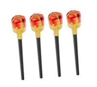 Beaupretty 4 Varitas De Príncipe Caballero Marca para Halloween Varitas Decoración Rey Accesorios Rey Rey Disfraz Rey Decorativo Plástico