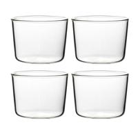 Beaupretty 4 Vasos de Vidrio Reutilizables para Postres y Bebidas 200 Ml, Tazas para Mousse y Cupcakes, Resistentes al Calor, Aptas para Snacks y Exhibición Hogar