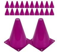 Beaupretty 40 Piezas Conos de Entrenamiento de Fútbol de Plástico Púrpura para Agilidad y Práctica Deportiva, Diseño Versátil y Uso en Entrenamiento Interiores y Exteriores
