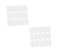 Beaupretty 40 Piezas cuna dedo accesorios cocinita guantes cubierta dedo protector la punta del pulgar mangas para los dedos anti-quemaduras cubre dedos anti-escaldaduras alimento