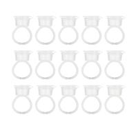 Beaupretty 40 Piezas De Anillo De Aleta De Taza De Pegamento Para Pestañas Anillo De Pigmento Taza De Pigmento Tazas De Tinta Soporte De Pigmento Anillo Taza Anillos De