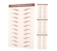 Beaupretty 4hojas Pegatinas Realistas De Cejas Impermeables Adhesivos Temporales Con Efecto Natural Diseño Auténtico y Práctica Caja Para Mujer