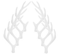 Beaupretty 4par Astas De Imitación Navideñas Tocados Diy Astas Simuladas Decoración Navideña Para Cosplay y Adornos De Hogar