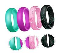 Beaupretty 4piezas Anillo De De Estilo Simple Anillo De Dedo Para Purpurina Deportivo Colores Surtidos De Para Actividades Diarias