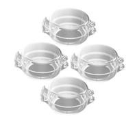 Beaupretty 4piezas Bloqueo de Seguridad para Cubierta Transparente Protector para Interruptor de Parada de Emergencia Cierre Seguridad Puertas Bebe Cierres