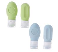 Beaupretty 4piezas Botellas De Reutilizables De Contenedores De Aseo Portátiles Sin Fugas Para Lociones y Jabones y Actividades