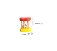 Beaupretty 4piezas Campana De Mano De Madera Juguete De Educación Temprana Para Bebés Sonajero De Madera Divertido Para Bebés
