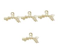 Beaupretty 4piezas Clip De Pelo De Perlas De De Sirena Sujetador Antideslizante Para Mujeres Accesorio De Peinado Elegante y Práctico Para Bodas y Ocasiones Especiales