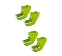 Beaupretty 4piezas Comedero para Aves Taza De Alimentación Colgante para Periquitos Recipiente De Comida y Agua Accesorio para Jaula De Aves Fácil De Instalar y Limpiar