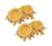 Beaupretty 4piezas Cuencos de Agua para Reptiles Pequeños Forma de Araña y Escorpión para Terrarios como Minicontenedores de Agua para Mascotas