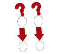 Beaupretty 4piezas Diademas Novedosas De Interrogación Accesorio De Tocado Para Fotos y Fiestas