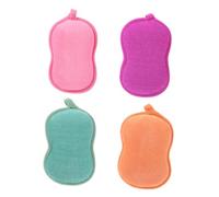 Beaupretty 4piezas Esponjas de Baño Forma Cacahuete Esponja Limpiadora para Baño para Ducha y Limpieza