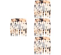 Beaupretty 4piezas Peine Lateral De Acetato Para Mujer Accesorio De Simple y Elegante Para Cabello Fino y Peina y Sujeta El Cabello Cualquier Ocasión