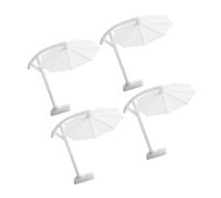 Beaupretty 4piezas Sombrilla Miniatura para Casa De Muñecas De Simulación Decoración De Jardín y Playa