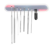 Beaupretty 5 Conjuntos Juego De Cucharas Para Orejas De 8 Paraca Cerumen Dispositivo Cajón Producto Equipo Plata Raspador Herramienta Agarre Apretones Kit De Selección De Orejas Silver