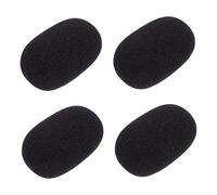 Beaupretty 5 Fundas de Esponja para Micrófono Negro, Cubiertas Protectoras Transpirables Que Previenen la Humedad para Micrófonos de Cuello de Ganso en Entrevistas y Conferencias