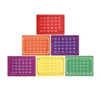 Beaupretty 5 Juegos de Cartas Numéricas Telepáticas para Trucos de Fiesta Baraja Interactiva de 6 Cartas por Set Juguete Místico para Lectura Mental y Entretenimiento Cercano