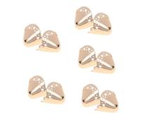 Beaupretty 5 Pares Protector Del Dedo Del Pie Tacones Proteccion Alto Llave Consejos Punto Uña Del Dedo Del Pie De Dedos Para Metatarsiano Zapatos Equipado Aleación De Zinc Dorado