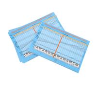 Beaupretty 5 Piezas Adhesivos para Teclado Piano Etiquetas Removibles con Notas Musicales y Escalas Reutilizables y Resistentes para Aprendizaje Autodidacta
