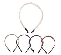 Beaupretty 5 piezas Diademas de Cuero con para Mujer de Antideslizantes Accesorios Ligeros y Duraderos para Peinados Elegantes