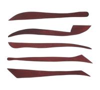 Beaupretty 5 Piezas Juego de Herramientas para Arcilla de Cerámica Cuchillo de Escultura de Madera, Perfil Único y Aplicaciones Versátiles para Clase de Arte y Expertos