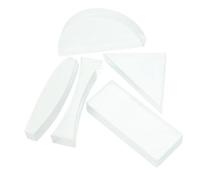 Beaupretty 5 piezas Kit de Lentes Ópticas para Experimentos Lentes Semicirculares Triangulares y Rectangulares de Vidrio Enseñanza de Física y Refracción de Luz Duraderas y Fáciles de