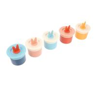 Beaupretty 5 Piezas Leche Limpiadora Bubbler Limpiador Facial Bubbler Portátil Manual de Pp Mango Antideslizante y Burbuja Densa, para Gel de Baño y Limpieza Facial