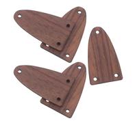 Beaupretty 5 Piezas Tapa del Alma de Guitarra Eléctrica de Madera Diseño de Tres Orificios, Fácil Instalación para Guitarras Eléctricas y Bajos, Protección Duradera para Ajustes de Mástil