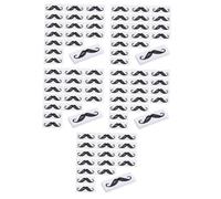 Beaupretty 5 Series Pegatinas Kits De Depilación Con Cera Volar Crema Depilatoria Eliminación De Pegamento Barra De Cera Para Cejas Recortadora Cortar El Pelo Gel Black Páginas 50 Piezas X 5