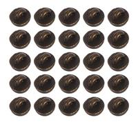 Beaupretty 50 Mini Botones de Hongo de Aleación de Zinc para Costura, Forma Redonda y Media Caña, Ideales para Proyectos DIY y Ropa de Muñecas Diseño Vintage