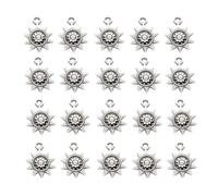 Beaupretty 50 Piezas Colgantes Medalla Sol 17x13 Mm Aleación de Metal Antiguo para Joyería Diy, Dijes Colgantes Artesanales para Pulseras y Collares, Accesorios Manualidades