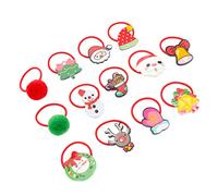 Beaupretty 50piezas Diadema Navideña de Lazos Cabello Lazos Navideños Pelo de Papá Noel Accesorios Cabello Fiestas de Navidad y Celebraciones Festivas