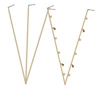 Beaupretty 5piezas Accesorios Cabello De Cadena Decorativa Cabello Pinzas Doradas Para Trenzas Fiestas y