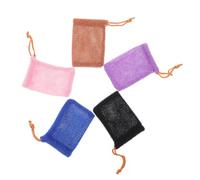 Beaupretty 5piezas Bolsa Para Guardar Jabón De Cordón Bolsa Para Jabón De Baño Para Hacer y Burbujas Para Artículos De Baño