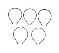 Beaupretty 5piezas Diademas De Cuero De Colores Lisos Para Mujer Accesorios Cabello Diadema Pinzas Cabello De Cuero Para Uso Diario