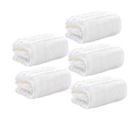 Beaupretty 5piezas Paños para Bebés de Algodón Cuadrados Toallitas para Eructar y Saliva Suministros de Primera Necesidad para Recién Nacidos Paños Faciales para Bebés