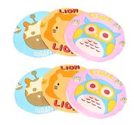 Beaupretty 6 Gorros de Ducha Reutilizables Material Eva para Niños Dibujos de Animales Banda Elástica Cómoda, Ideales para Duchas Diarias