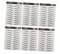 Beaupretty 6 hojas de Ceja Imitación de Pegatinas de Cejas Impermeables para Maquillaje de Ojos Aplicación y Diseño Natural