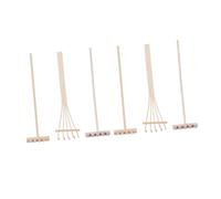 Beaupretty 6 Piezas Accesorios para Caja de Arena Rastrillos de Bambú Natural para Jardín Zen de Mesa Herramientas Mini para Decoración y Meditación Hogar y Oficina