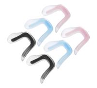 Beaupretty 6 Piezas Almohadillas Nasales para Gafas Silicona Suave Antideslizante con Orificio de Diseño para Estudiantes Fácil Instalación y Seguro para Tipo de Monturas