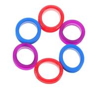 Beaupretty 6 Piezas Anillos Protectores de Silicona para Dedos Insertos Antideslizantes para Tijeras de Peluquería y Mascotas Accesorios para Estilistas y