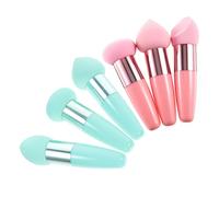 Beaupretty 6 Piezas Bolígrafo De Maquillaje Little Mushroom Mini Puff Esponjas De Maquillaje Para La Cara Esponja De Maquillaje De Hongos Esponja De Maquillaje Con Mango Champiñón Emulsión