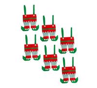 Beaupretty 6 Piezas Bolsa de Dulces de Navidad Bolsa para de Fiesta No Tejida Golosinas para Fiestas Infantiles